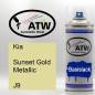 Preview: Kia, Sunset Gold Metallic, J9: 400ml Sprühdose, von ATW Autoteile West.